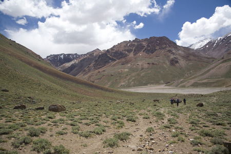 Click for full-size gallery. The point where we crossed the stream on mules almost two weeks ago.